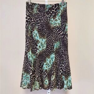Joseph Ribkoff Women's Flowy Midi Skirt Animal Print 8 Fairy Grunge Y2K